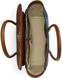 Lauren Ralph Lauren Washed Denim Large Tanner Satchel | Handbags -Shoes For Every Day 71VyZ72hobL. AC SR736920