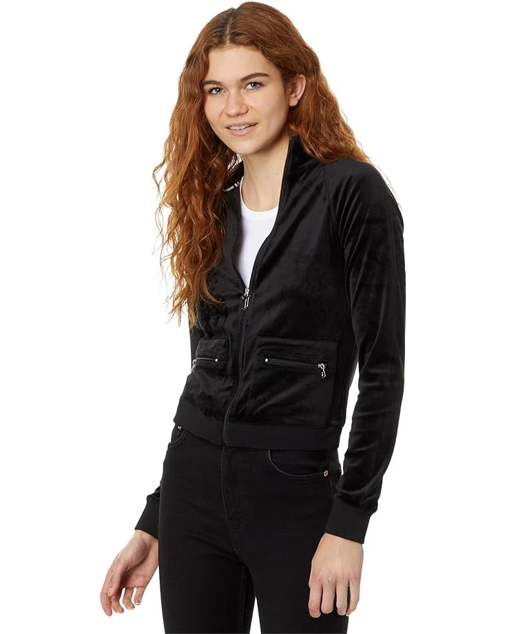 Juicy Couture Heritage Mock Neck Track Jacket with Back Graphic | Hoodies & Sweatshirts 5 Juicy Couture Heritage Mock Neck Track Jacket with Back Graphic | Hoodies & Sweatshirts - Image 5