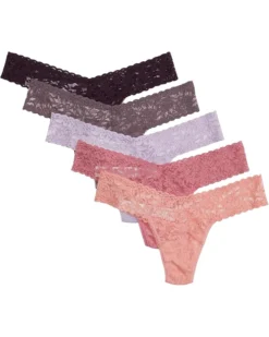 Hanky Panky Signature Lace Low Rise Thong 5-Pack | Underwear & Intimates