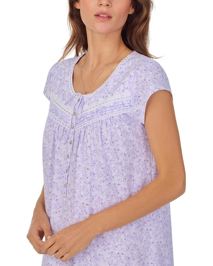 Eileen West Cap Sleeve Knit Short Gown | Sleepwear 3 Eileen West Cap Sleeve Knit Short Gown | Sleepwear - Image 3