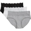PACT Lace Waist Brief 3-pack | Underwear & Intimates