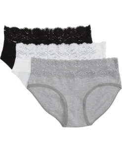 PACT Lace Waist Brief 3-pack | Underwear & Intimates