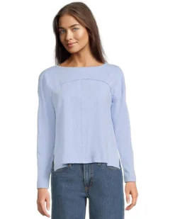 Lilla P Drop Shoulder Seamed Boatneck | Shirts & Tops