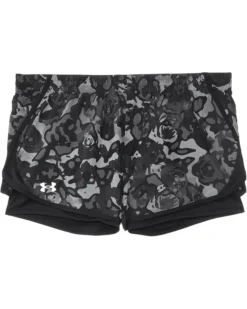 Under Armour Kids Fly By Printed 2-in-1 Shorts (Big Kids)