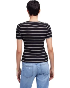 Madewell Lace Up Short Sleeve Stripe | Shirts & Tops 5 Madewell Lace Up Short Sleeve Stripe | Shirts & Tops -Shoes For Every Day 71c4IgbROL. AC SR736920