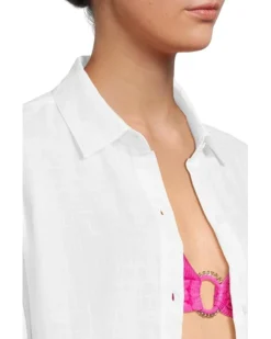 Tommy Bahama Shoreline Cotton Boyfriend Shirt | Swimwear -Shoes For Every Day 71cCR6ezOeL. AC SR736920