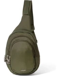 Baggallini Securtex Anti-Theft Triple Zip Sling | Backpacks -Shoes For Every Day 71cVlxQnPL. AC SR736920