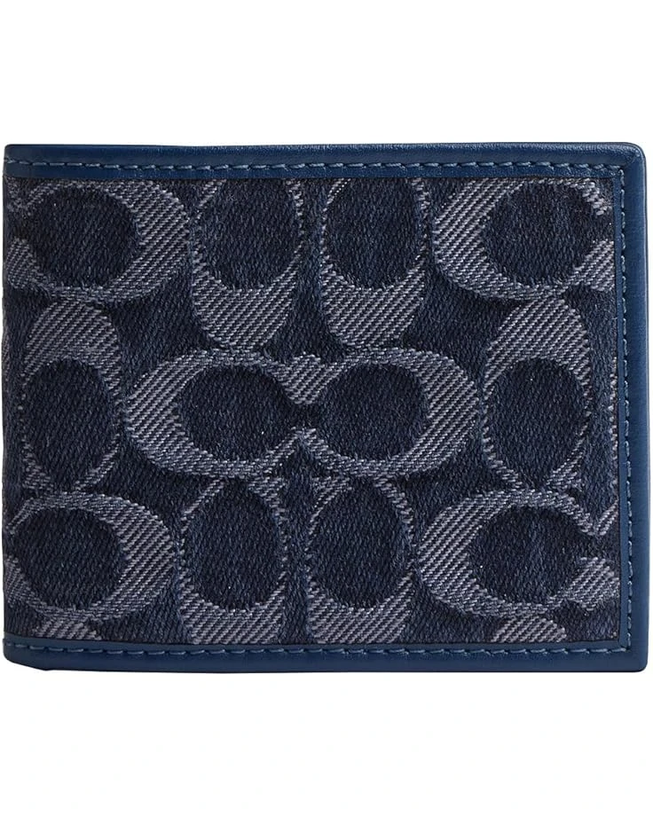 COACH Slim Billfold Wallet In Signature Denim | Wallets 1 COACH Slim Billfold Wallet In Signature Denim | Wallets