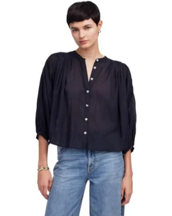 Madewell Maddy Top - Cotton Sushi Voile | Shirts & Tops