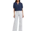 NYDJ Teresa Wide Leg Button Fly Jeans in Palencia Stripe