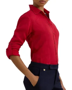 Lauren Ralph Lauren Relaxed Fit Linen Shirt | Shirts & Tops -Shoes For Every Day 71fdMWLvF1L. AC SR736920
