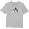 adidas Kids Usa Flag Logo Tee (Toddler/Little Kids) | Shirts & Tops