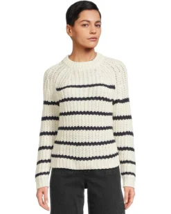 Tommy Bahama Zoe Cotton Stripe Crew | Sweaters