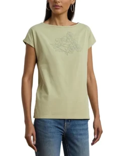 Lauren Ralph Lauren Petite Grieta Short Sleeve T-Shirt | Shirts & Tops