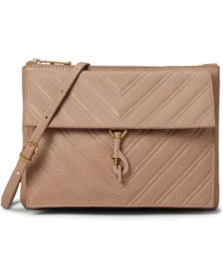 Rebecca Minkoff Edie Emboss Top Zip Xbody | Handbags