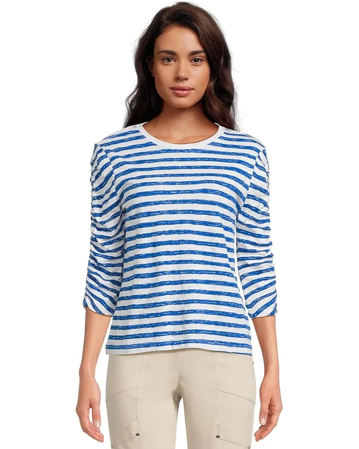 Elliott Lauren Stripe Ruched Tee | Shirts & Tops 7 Elliott Lauren Stripe Ruched Tee | Shirts & Tops - Image 7