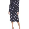Calvin Klein Satin Polka Dot Shirt Dress | Dresses