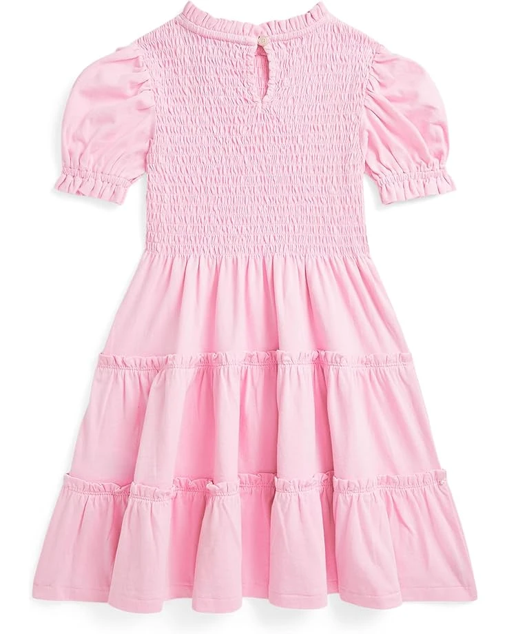 Polo Ralph Lauren Kids Smocked Cotton Jersey Dress (Toddler/Little Kid) | Dresses 2 Polo Ralph Lauren Kids Smocked Cotton Jersey Dress (Toddler/Little Kid) | Dresses - Image 2
