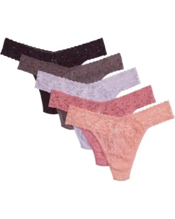 Hanky Panky Signature Lace Original Rise Thong 5 Pack | Underwear & Intimates