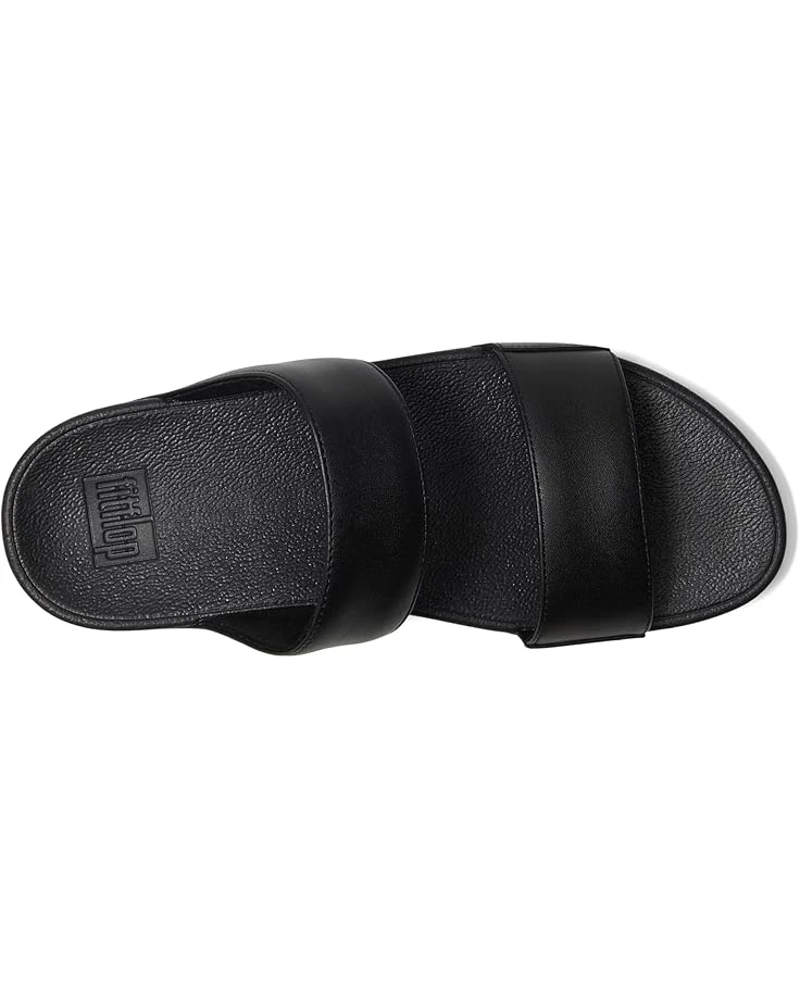 FitFlop Lulu Leather Slides | Heels 2 FitFlop Lulu Leather Slides | Heels - Image 2