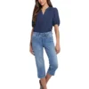 NYDJ Marilyn Crop With Double-Button Jeans in Barcelona Breeze