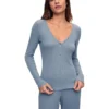 Eberjey Pointelle V-Neck Henley | Sleepwear