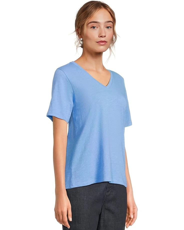 Eileen Fisher V-Neck Short Sleeve Tee | Shirts & Tops 2 Eileen Fisher V-Neck Short Sleeve Tee | Shirts & Tops - Image 2