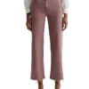 AG Jeans Saige Mid Rise Wide Leg in Sulfur Dusty Mauve | Jeans