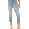 Liverpool Los Angeles Charlie Crop Wide Rolled Cuff Jean 24in Inseam | Jeans