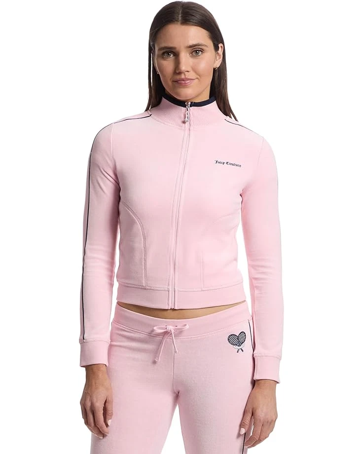 Juicy Couture Heritage Mock Neck Track Jacket with Back Graphic | Hoodies & Sweatshirts 7 Juicy Couture Heritage Mock Neck Track Jacket with Back Graphic | Hoodies & Sweatshirts - Image 7