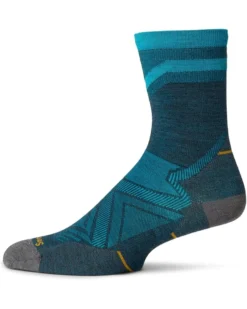 Smartwool Run Zero Cushion Pattern Mid Crew Socks