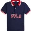 Polo Ralph Lauren Kids Baseball-Logo Cotton Mesh Polo Shirt (Toddler/Little Kid) | Shirts & Tops