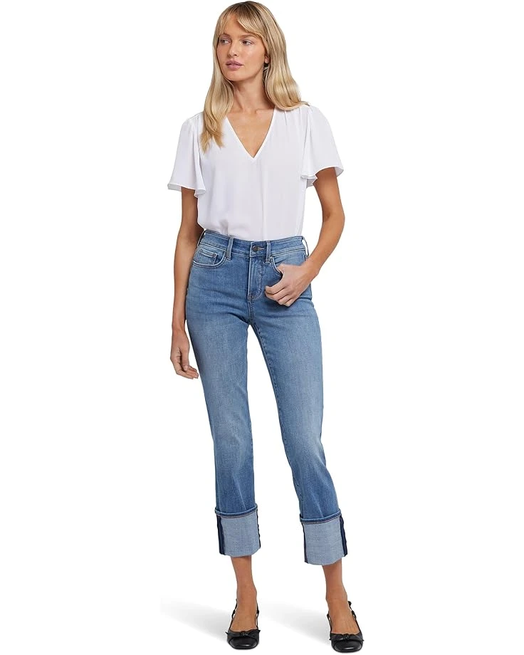 NYDJ Petite Marilyn Straight With Cuff In Barcelona Breeze | Jeans 1 NYDJ Petite Marilyn Straight With Cuff In Barcelona Breeze | Jeans