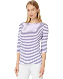 NIC+ZOE 3/4 Sleeve Stripe Boat Tee | Shirts & Tops -Shoes For Every Day 71wBV4TGzL. AC SR736920