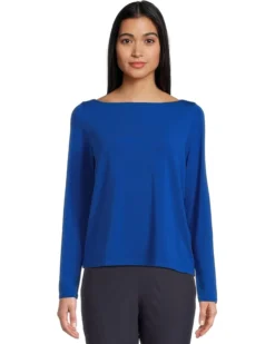 Eileen Fisher Bateau Neck Long Sleeve Top | Shirts & Tops -Shoes For Every Day 71wVoeOEJeL. AC SR736920