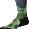 Smartwool Trail Run Targeted Cushion Neature Print Crew Socks