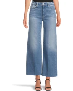 Paige Anessa Petite Sm Belt Loops Raw Hem in Mesmerize | Jeans