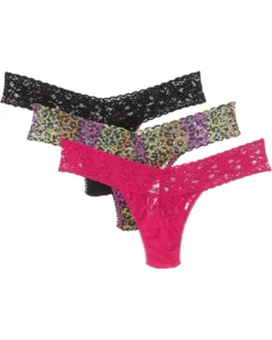 Hanky Panky Signature Lace Low Rise Thong 3-Pack | Underwear & Intimates