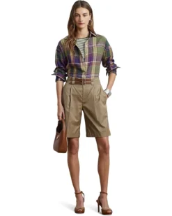 Lauren Ralph Lauren Relaxed Fit Plaid Linen Shirt | Shirts & Tops -Shoes For Every Day 71zARzKtqVL. AC SR736920