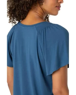 Liverpool Los Angeles Short Flutter Sleeve V-neck Knit Top | Shirts & Tops -Shoes For Every Day 814FKbGNFYL. AC SR736920