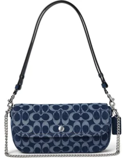 COACH Brook Flap Chain Bag In Signature Denim | Handbags