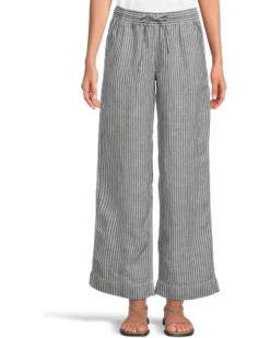 L.L.Bean Premium Linen Breezy Striped Pull-On Pants -Shoes For Every Day 81AF7y9GheL. AC SR736920