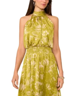 Vince Camuto Sleeveless Halter Neck Smocked Waist | Dresses -Shoes For Every Day 81AN3ScoxxL. AC SR736920