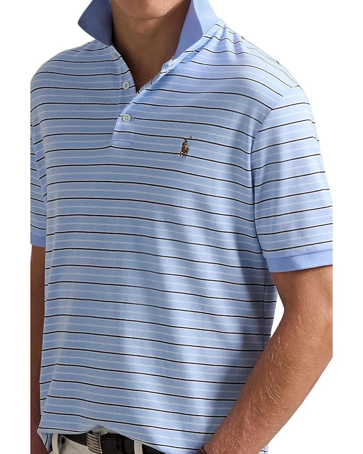 Polo Ralph Lauren Classic Fit Striped Soft Cotton Polo | Shirts & Tops 3 Polo Ralph Lauren Classic Fit Striped Soft Cotton Polo | Shirts & Tops - Image 3