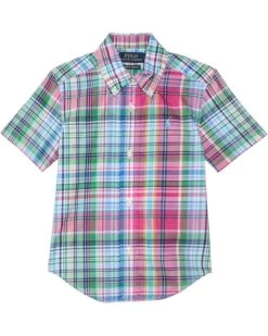 Polo Ralph Lauren Kids Gingham Cotton Poplin Short-Sleeve Shirt (Big Kid) | Shirts & Tops -Shoes For Every Day 81EK5q1OyzL. AC SR736920
