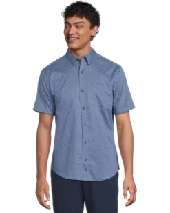 Johnston & Murphy Short Sleeve Swirl Print Shirt | Shirts & Tops