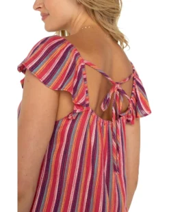 Liverpool Los Angeles Flutter Sleeve Woven Top With Ties | Shirts & Tops -Shoes For Every Day 81HAf917BL. AC SR736920