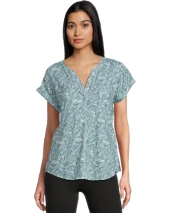 L.L.Bean Streamside Tee Split-Neck Short Sleeve | Sleepwear -Shoes For Every Day 81I0Y16JZlL. AC SR736920