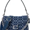 COACH Chain Tabby Shoulder Bag In Signature Denim | Handbags