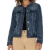 Liverpool Los Angeles Petite Classic Jean Jacket Stretch Denim | Coats & Outerwear
